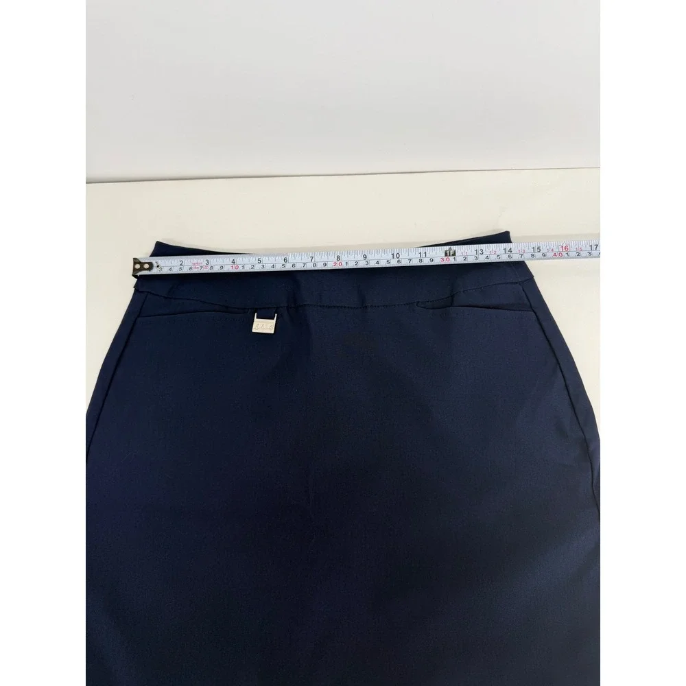 Lulu-B Navy Blue Stretch Skort Women Sz 4 Golf Activewear Pull On Skirt